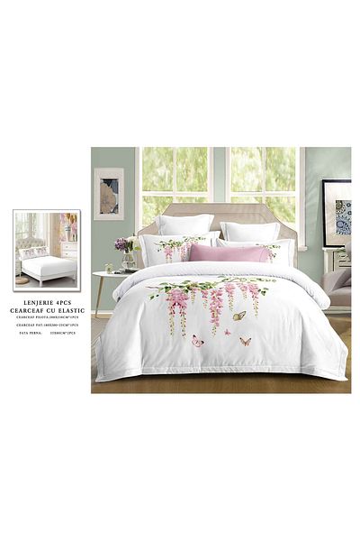 CHIRASO CHIRASO bedding set, SUMMER cotton, Fitted sheet 180x200+25cm, Duvet cover, 2 pillowcases