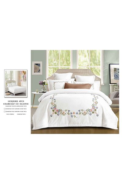 CHIRASO CHIRASO bedding set, SUMMER cotton, Fitted sheet 180x200+25cm, Duvet cover, 2 pillowcases