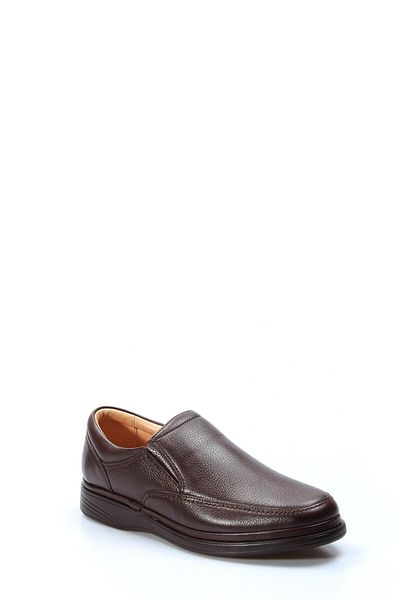 Ayakkabıhane Genuine Leather Inside and Outside Brown Orthopedic Men's Casual Daily Shoes Ah078151311301