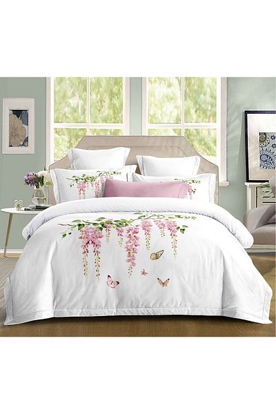 CHIRASO CHIRASO bedding set, SUMMER cotton, Fitted sheet 180x200+25cm, Duvet cover, 2 pillowcases