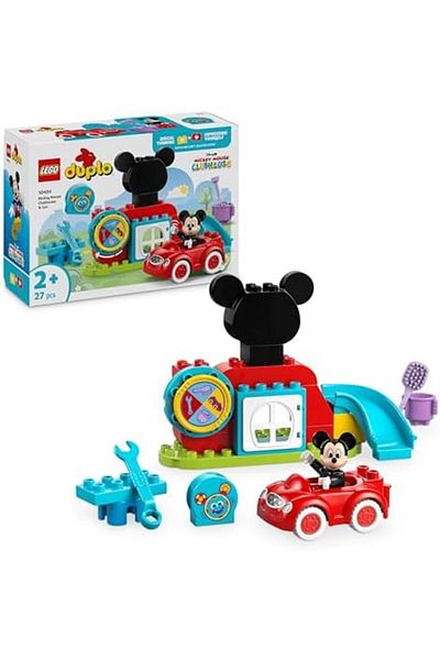 LEGO ®   دوبلو |   مجموعة بناء ديزني ميكي ماوس كلوبهاوس آند كار 10454 للأطفال بعمر 2+ سنة (27 صفحة)