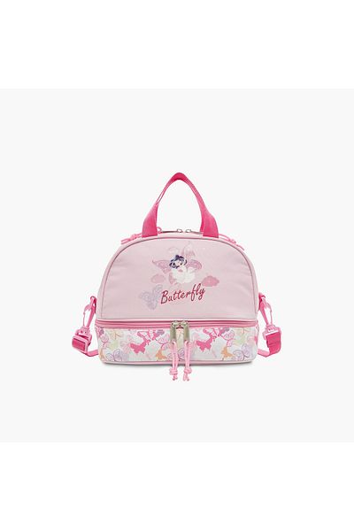 Juniors Juniors Butterfly Print Lunch Bag with Zip Closure and Double Handle