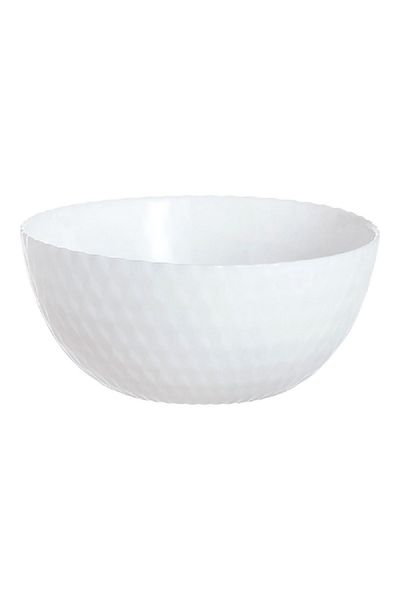Luminarc Pampille Dishwasher and Microwave Safe Tempered Glass Multipurpose Bowl White 13cm