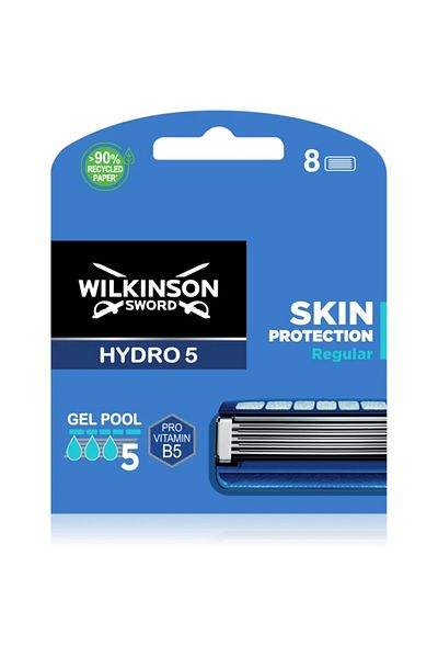Wilkinson Sword Hydro 5 Skin Protection Regular Razor Refill Set with Vitamin B5, men, 8 pcs