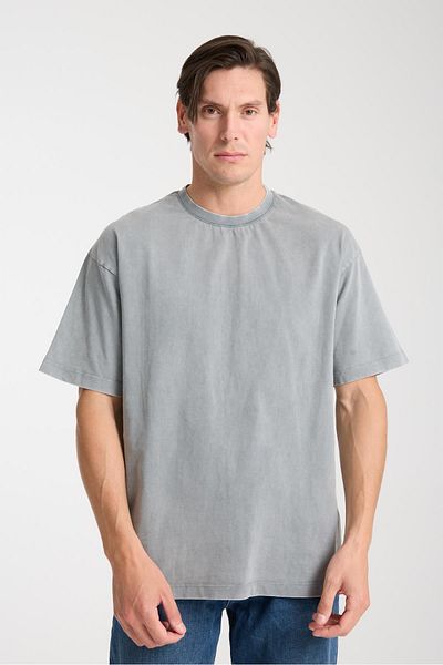 Store Men's cotton bicycle collar Oversized t-shirt - summer comfortable and trendy style