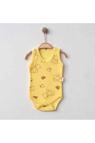 Nayinom Teddy Bear Printed 100% Cotton Unisex Bodysuit