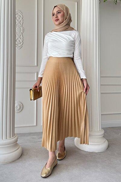 InStyle Piliseli Gold Etek