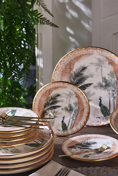 Fecra Peacock 19 Parça Sunum ve Servis Seti