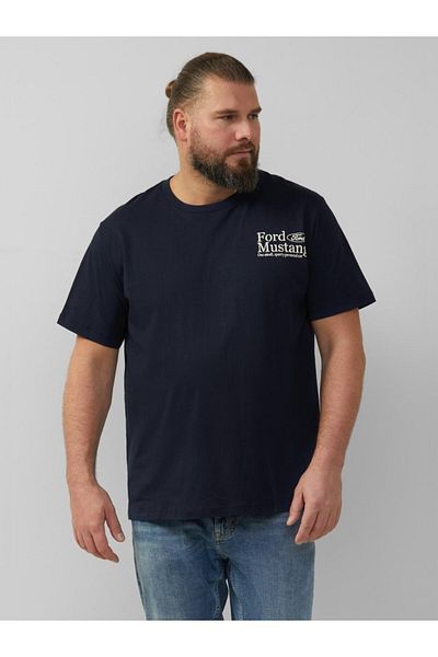s.Oliver Tricou bărbătesc mărimi mari cu imprimeu Ford®, guler rotund