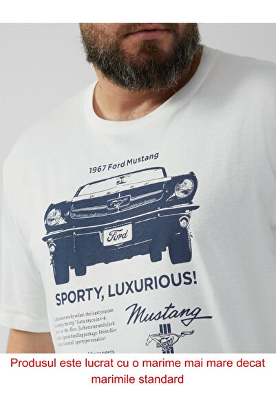 s.Oliver Big Sizes Men's big size T-shirt with Ford® print, crew neck