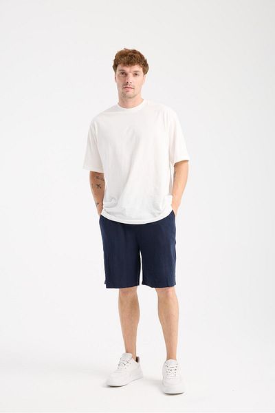 Store 100% Cotton Men's Shorts - Oversize and Sporty Elegance, Summer