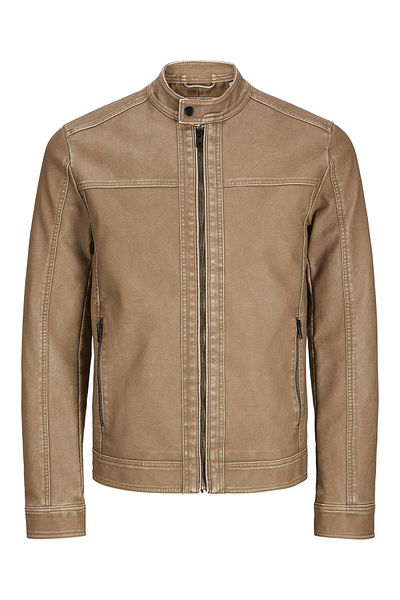 Jack & Jones Kunstlederjacke Kunstlederjacke