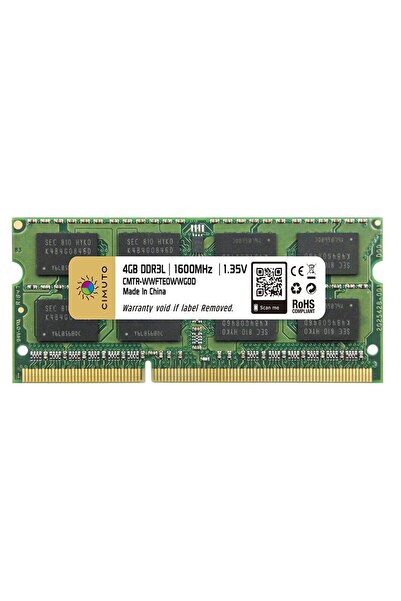 CIMUTO RAM memory 4 GB sodimm DDR3L, 1600 MHz, CIMUTO, for laptop