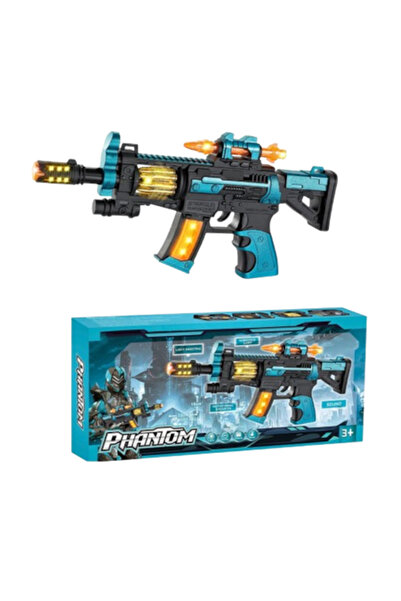 OEM Pistol mitraliera 3D PHANTOM de jucarie cu sunete, vibratii si lumini, ca...