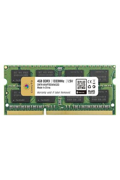 CIMUTO RAM memory 4 GB sodimm DDR3, 1333 MHz, CIMUTO, for laptop