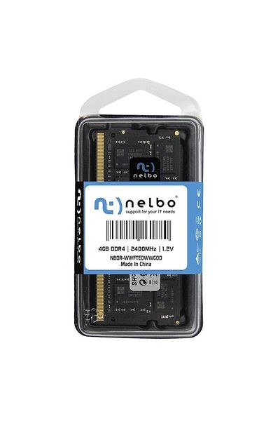 nelbo RAM memory 4 GB SODIMM DDR4, 2400 Mhz, NELBO, for laptop