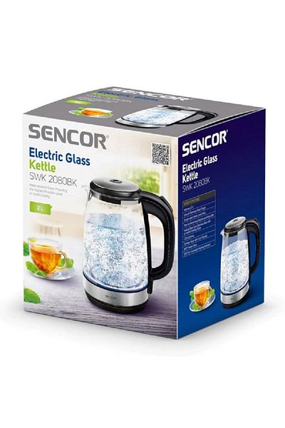 Sencor 2200W Corded Electric Glass Kettle