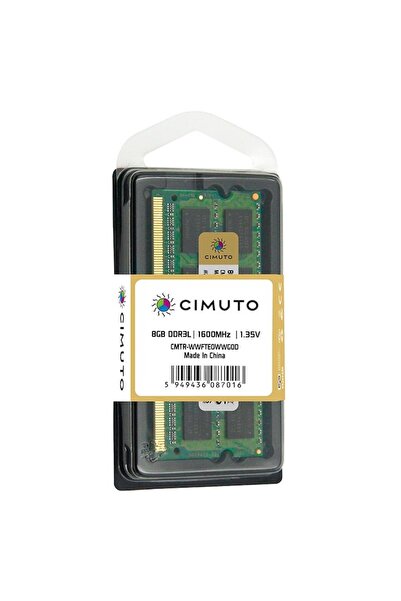 CIMUTO Memorie RAM 8 GB sodimm DDR3L, 1600 Mhz, CIMUTO, pentru laptop