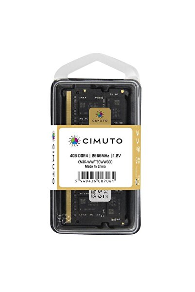 CIMUTO RAM memory 4 GB sodimm DDR4, 2666 Mhz, CIMUTO, for laptop