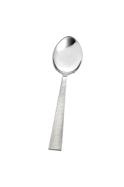 Amefa طقم ملاعق شوربة دائرية من الفولاذ المقاوم للصدأ مكون من قطعتين باللون ا...