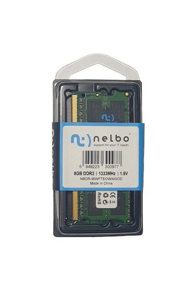 nelbo RAM memory 8 GB so-dimm DDR3, 1333 MHz, Nelbo, for laptop