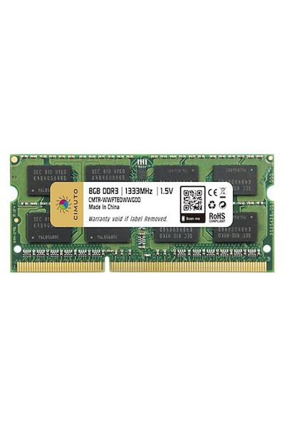 CIMUTO RAM memory 8 GB sodimm DDR3, 1333 Mhz, CIMUTO, for laptop