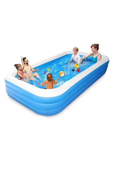 DAR Piscina Gonflabila cu 3 Inele , 150x35x50cm Albastra 165-1