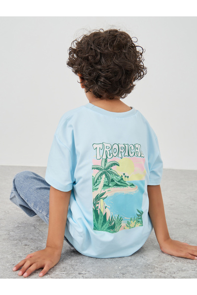 Styli تي شيرت بأكمام قصيرة وطبعة جرافيكية