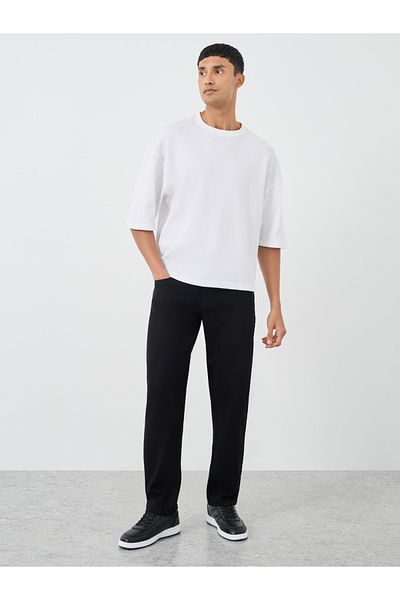 Styli Waffle Textured Crop Boxy T-Shirt