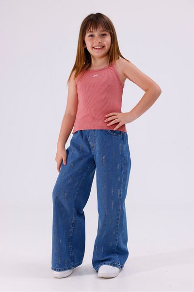 GİYİCEM TEKSTİL Girl's Row Stone Girl's Jeans 2209