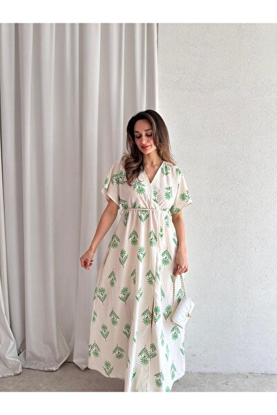 Mooi Butik Φόρεμα ROWAN Midi 3468 - Πράσινο