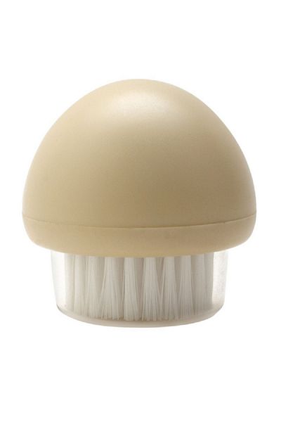 Joie Dishwasher Safe BPA-Free Nylon Vegetable Scrubber Brush White and Beige