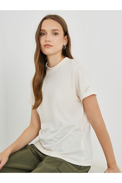 Styli Slogan Print Regular Fit T-Shirt