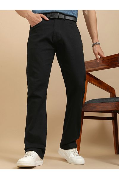 Highlander By Styli Mid Rise Bootcut Jeans with Pockets