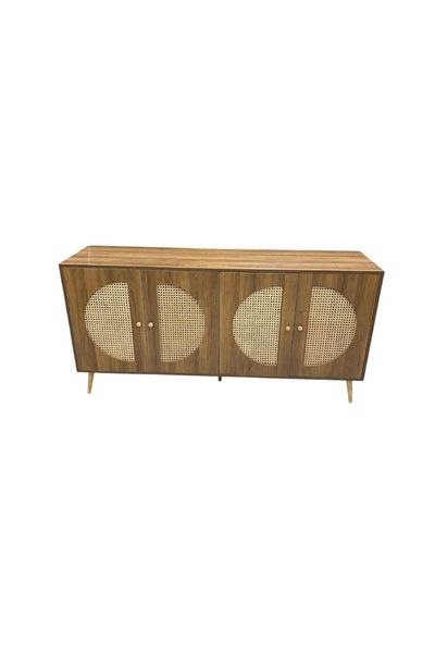 DEC17 4-door wooden buffet with a distinctive design