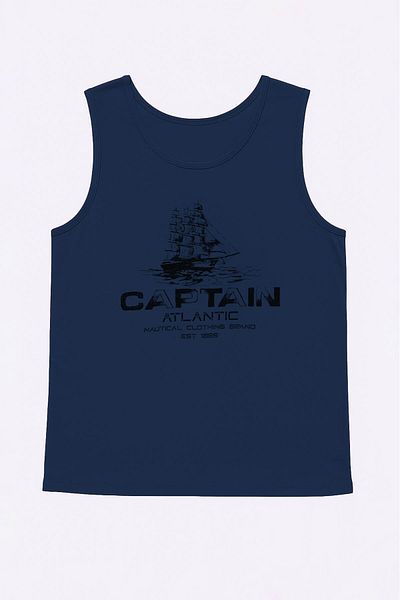 MARKAPIA Ανδρικό μπλουζάκι Captain Printed 100% βαμβακερό αμάνικο