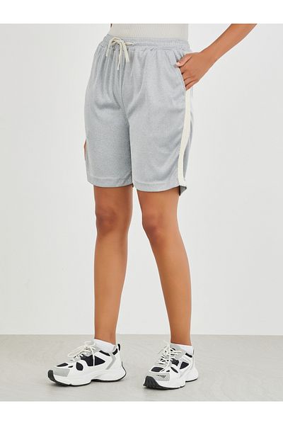 Styli Side Lace Detail Shorts with Drawstring