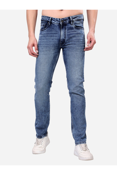 Stylox By Styli Mid Rise Slim Fit Faded Jeans