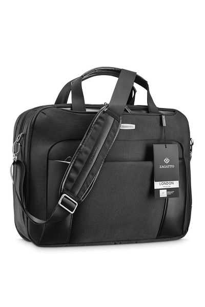 zagatto Business laptop bag 15.6”, waterproof, padded, detachable strap, trolley sleeve, ZG109