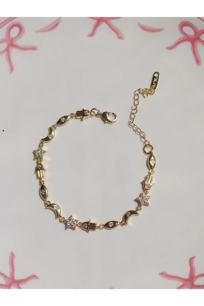 Reorah Collection White Fatima's Starry Hand Bileklik