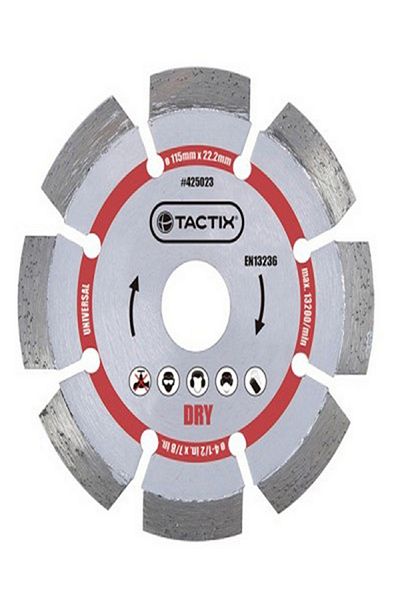 Tactix 13200RPM Universal Heavy Duty Diamond Blade for Fast Cutting