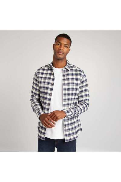 KIABI قميص منقوش باللون الأزرق