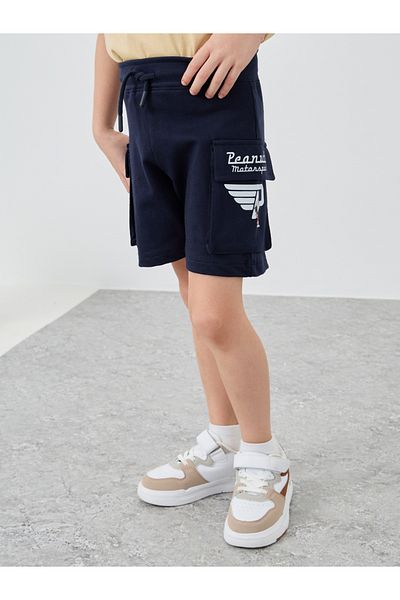 Styli Snoopy Graphic Print Shorts with Drawstring