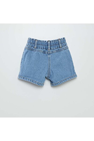 KIABI Denim paperbag shorts BLUE