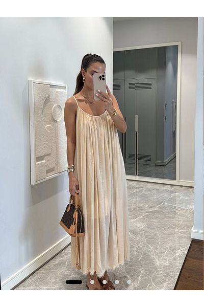 DUSOHOME Rochie casual cu bretele