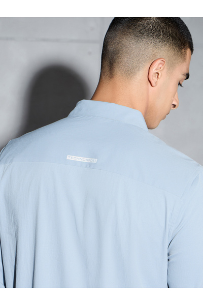 Technosport By Styli Men Solid Long Sleeve Regular Fit Shirt