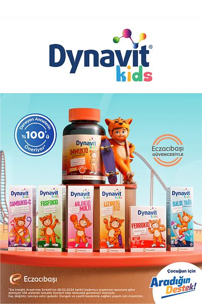 Dynavit Kids Immukid Gummies & Arjikid & Lizinkid - Children's Package