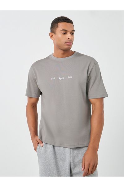 Styli Slogan Print Crew Neck Short Sleeve T-Shirt