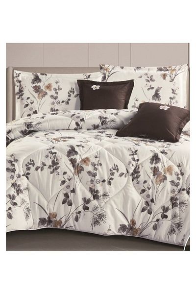 smart home Double-sided comforter set, 6-piece bedspread, 6-piece comforter with filling, 100% microfiber