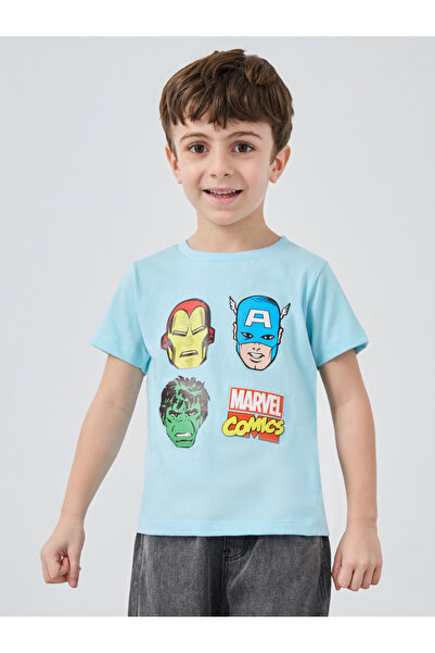 Styli تي شيرت برقبة دائرية وطبعة جرافيكية من مارفل